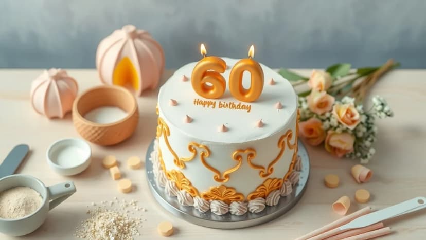 Så firar du en perfekt 60års tårta