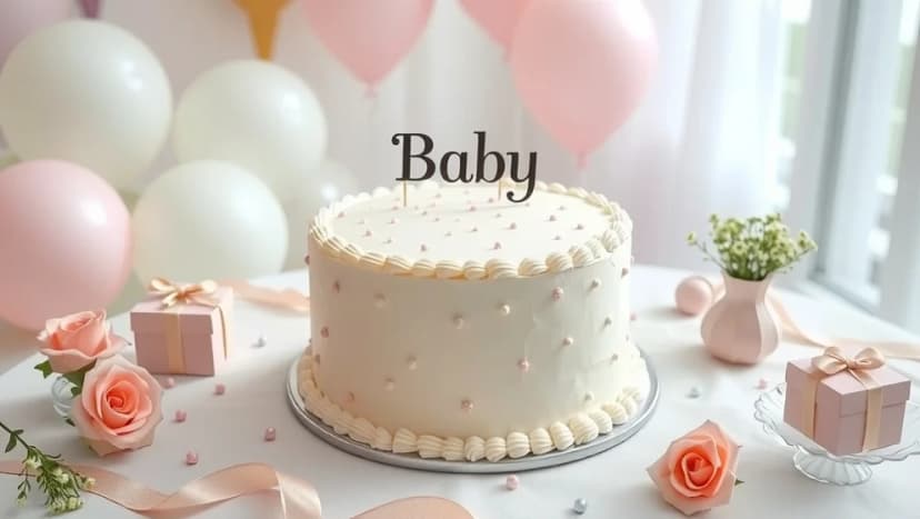 Baby shower tårta som imponerar på gästerna