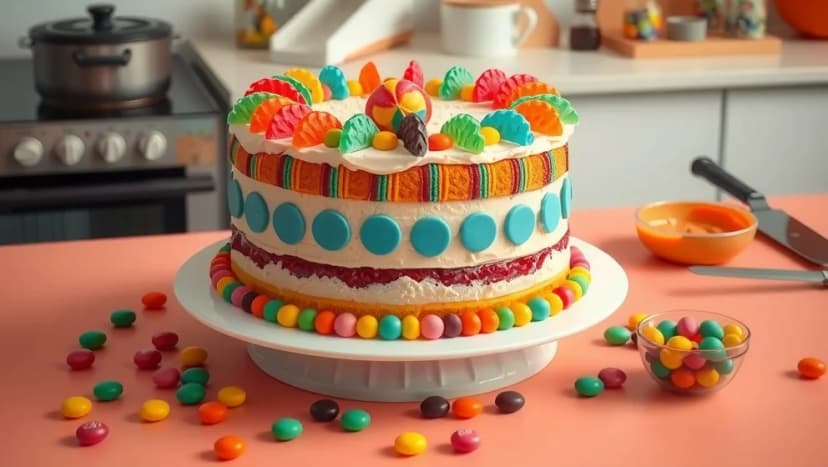 Så dekorerar du tårta med godis hemma