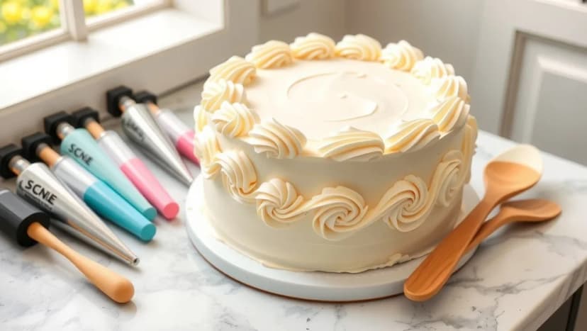 Så dekorerar du en tårta med smörkräm