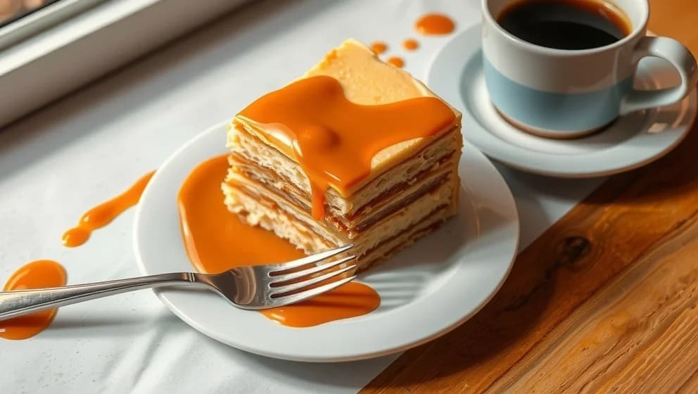 Dulce de leche tårta som smakar himmelska