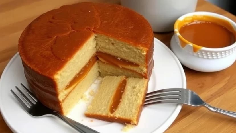 Enkel tårta med dulce de leche