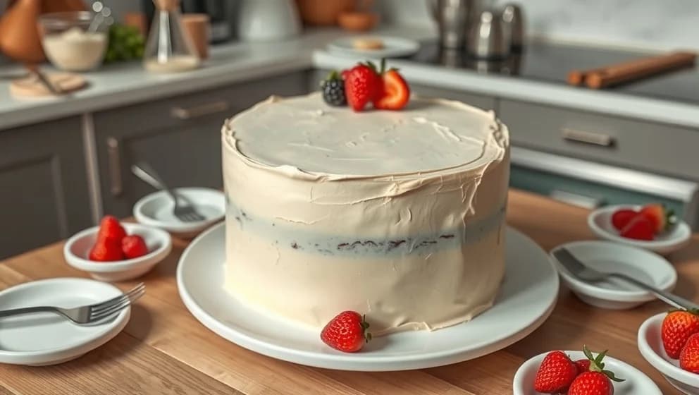 Enkel tårta till många gäster