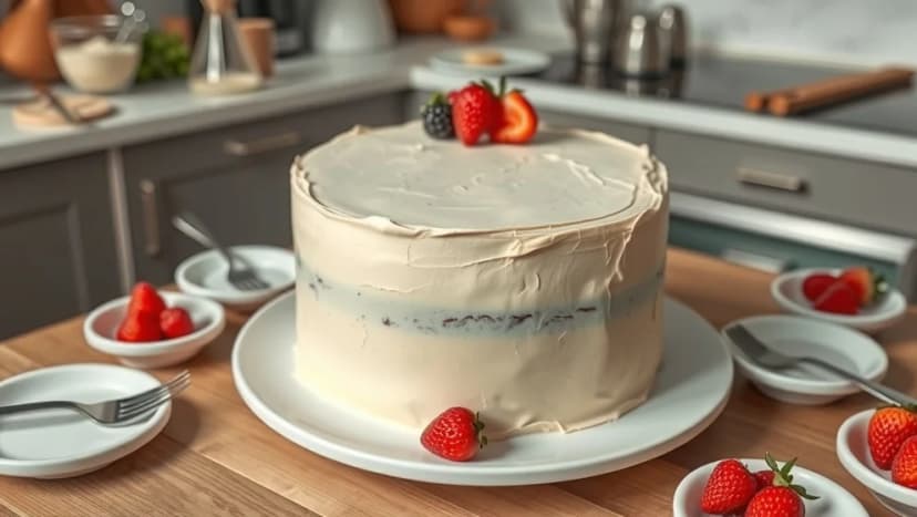 Enkel tårta till många gäster