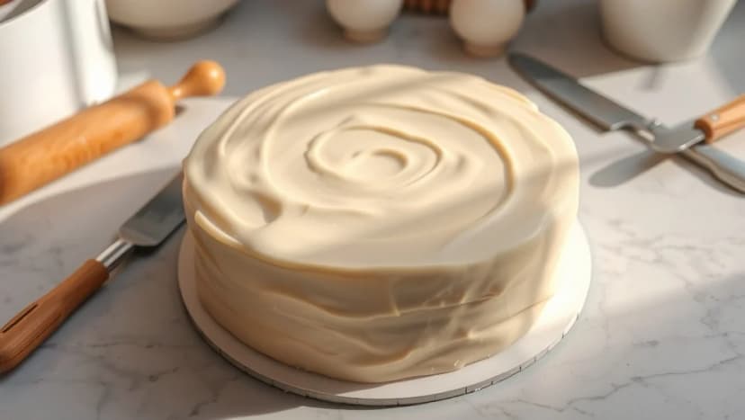 Färdigkavlad marsipan till tårta blir perfekt