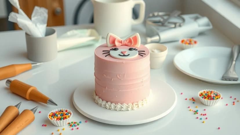 Hello Kitty tårta som blir alla lyckliga