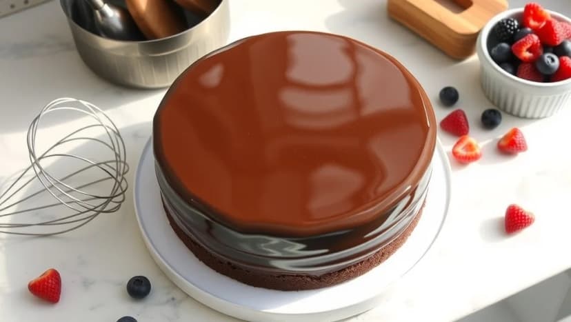 Mirror glaze tårta som du kan göra själv