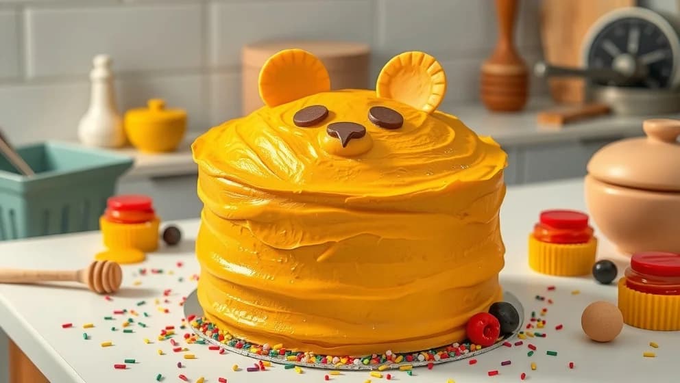 Nalle Puh tårta som barn älskar