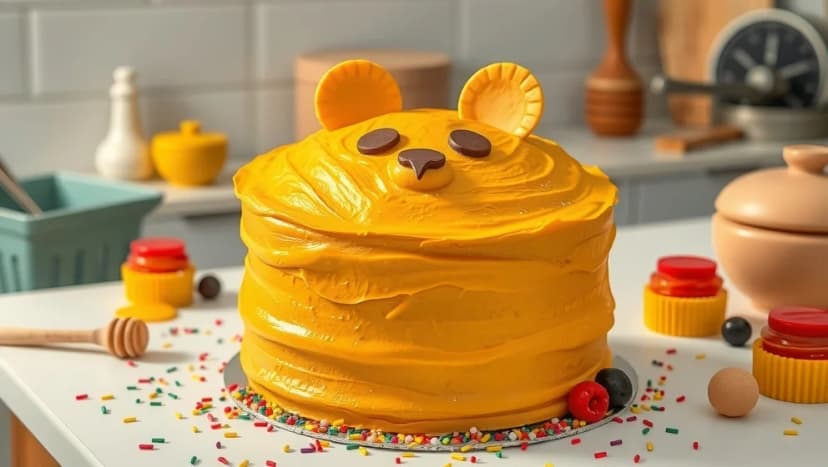 Nalle Puh tårta som barn älskar