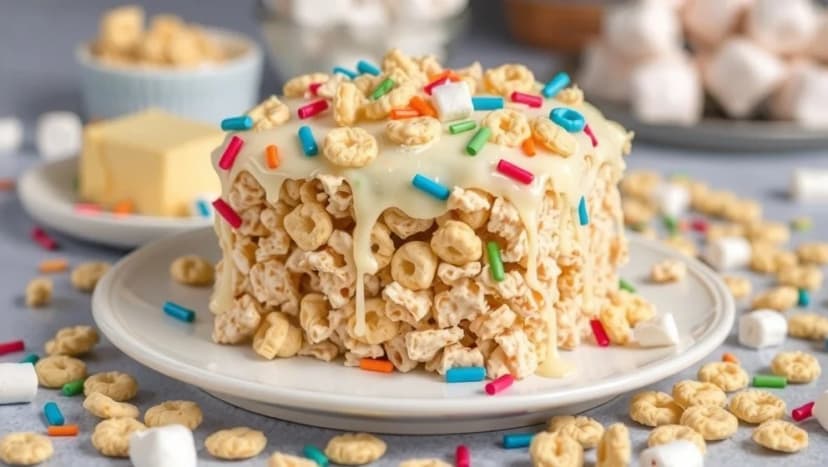 Så gör du en ljuvlig Rice Krispies tårta