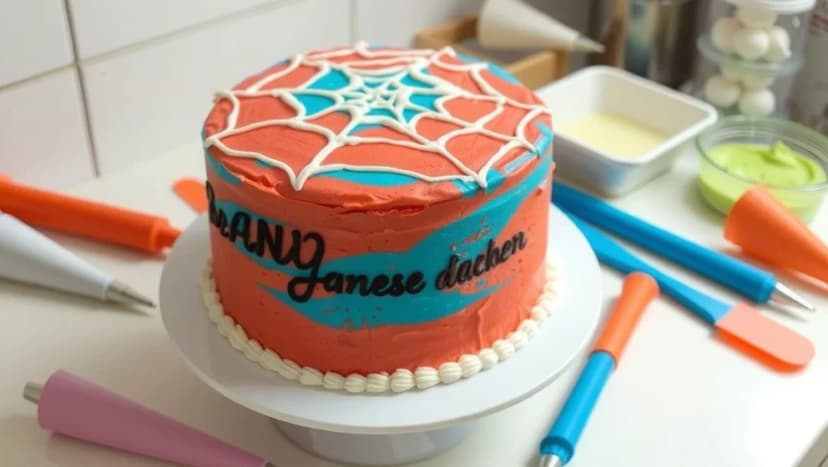 Så enkelt gör du en spiderman tårta hemma