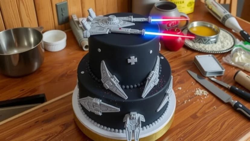 Star Wars tårta som imponerar på alla fester