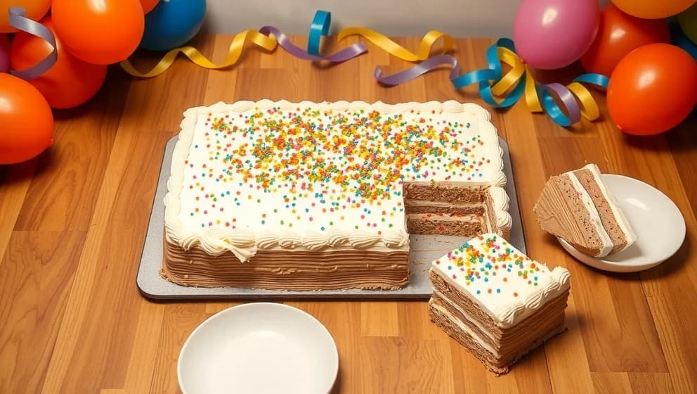 Tårta i långpanna för barnkalas