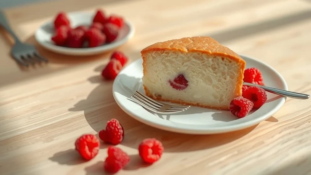 Tårta med hallon och vaniljkräm som alla älskar