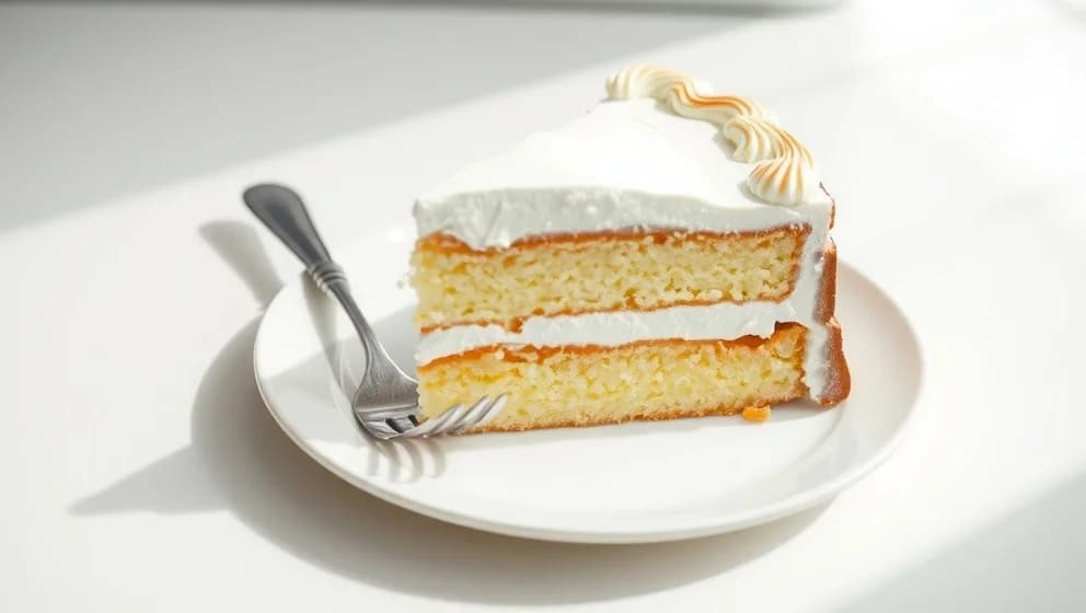 Tårta med maräng som smälter på tungan