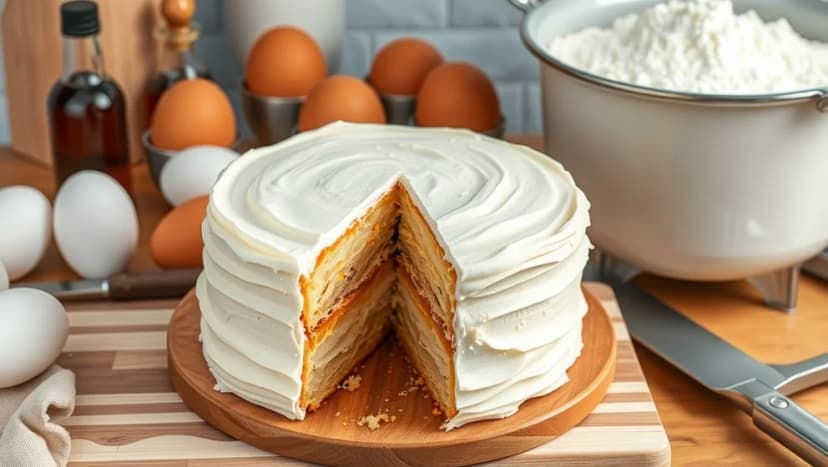 Perfekt tårta med vaniljkräm hemma