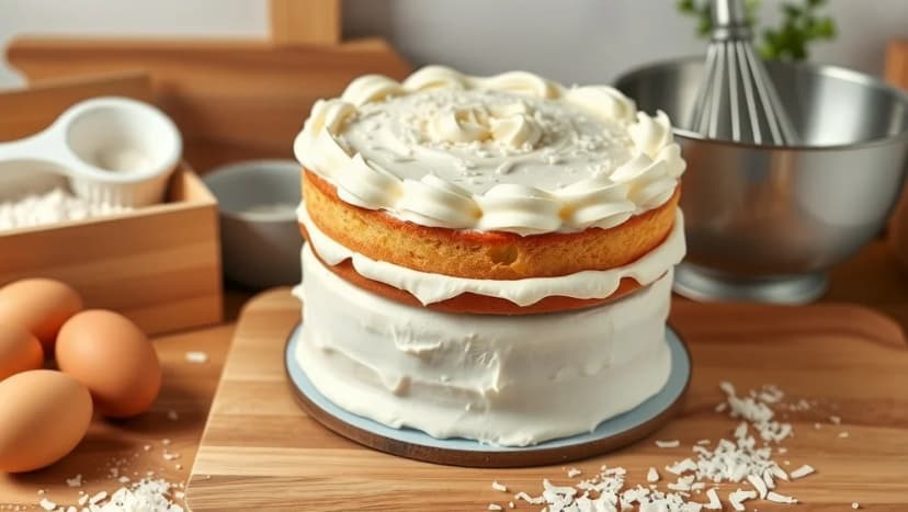 Tårta White Lady för hemmet